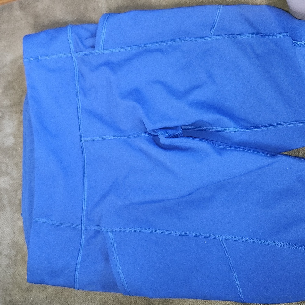 Lululemon Athletica Tight Stuff Tight || Jet Stream Blue 25" Leggings 10 - Picture 15 of 16